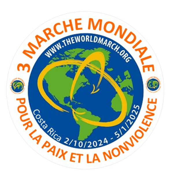 logo 3e marche mondiale non violence